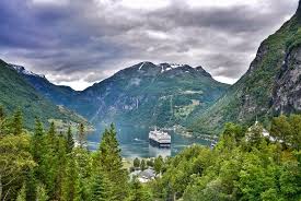 Geiranger Village in Norway